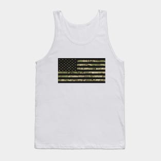 US Flag - Multicam Black Tank Top